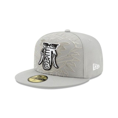 Oakland Athletics Gorra | New Era MLB Logo Elements Tonal 59fifty Fitted Cap Mexico - Grises